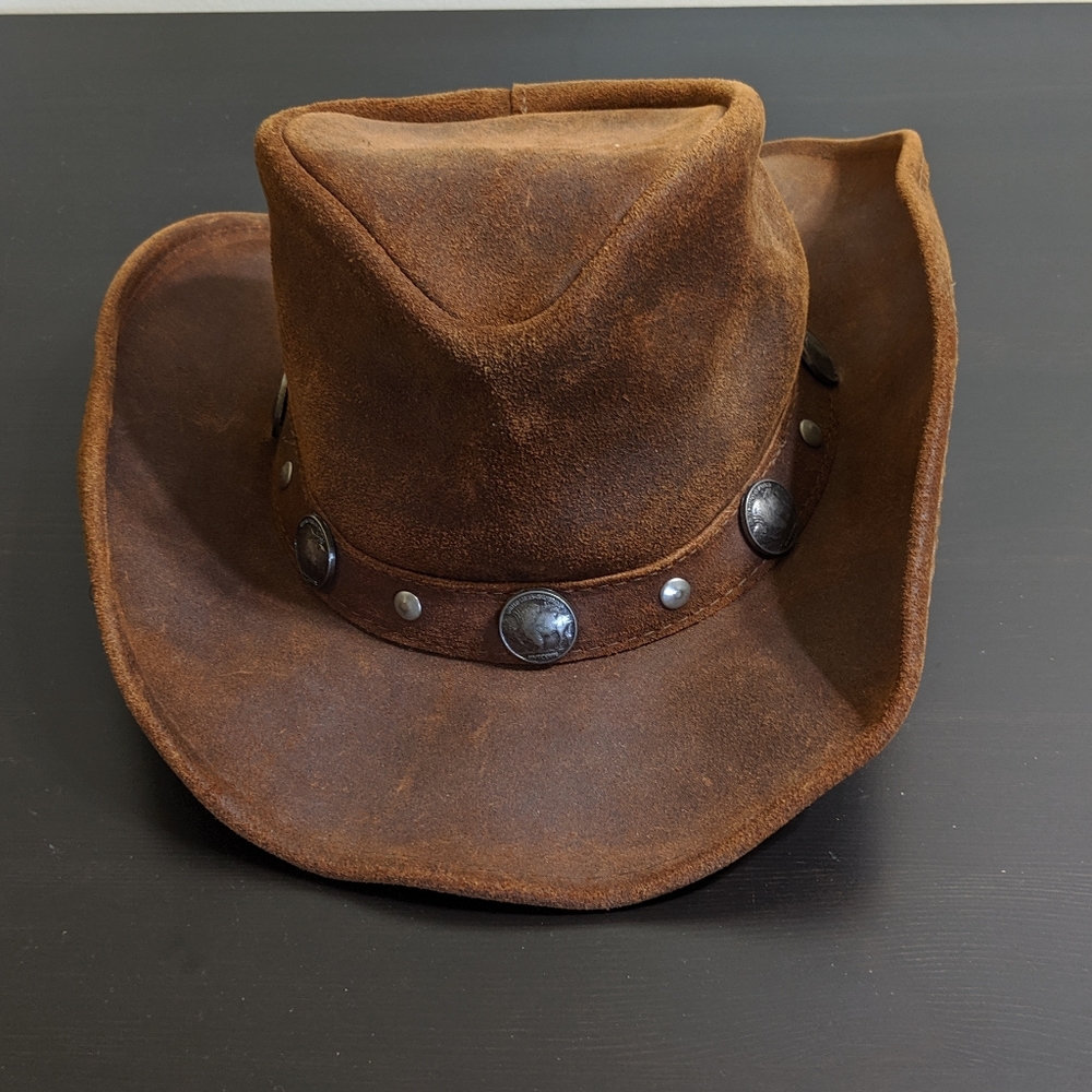 Minnetonka Genuine Leather Cowboy Hat